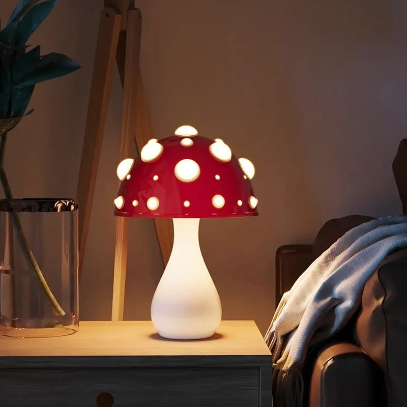 Lisslune | LumiFungi – Luxury LED Table Lamp with Mood-Filled Mushroom Design and Dimmable Light