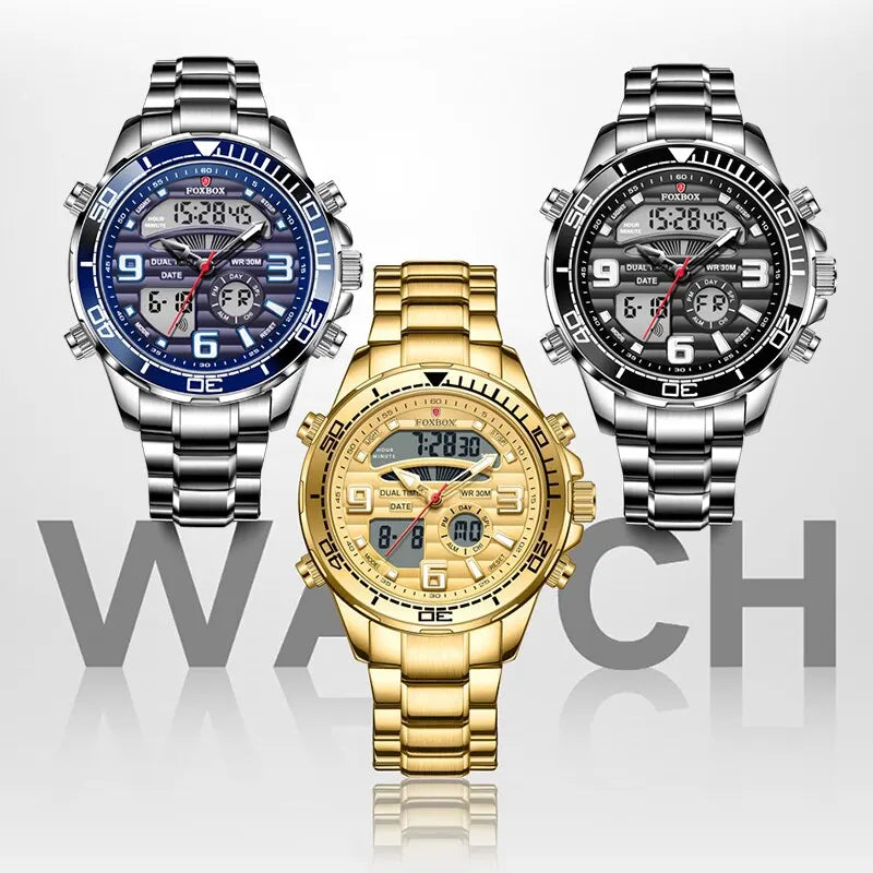 Lisslune | ChronoElite | Men's wristwatch | Stylish and Military | Waterproof and Luxury