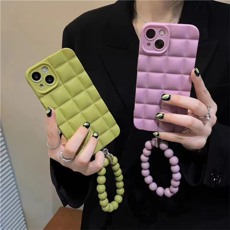 Lisslune | Frosted Pearl Bracelet Case for iPhone