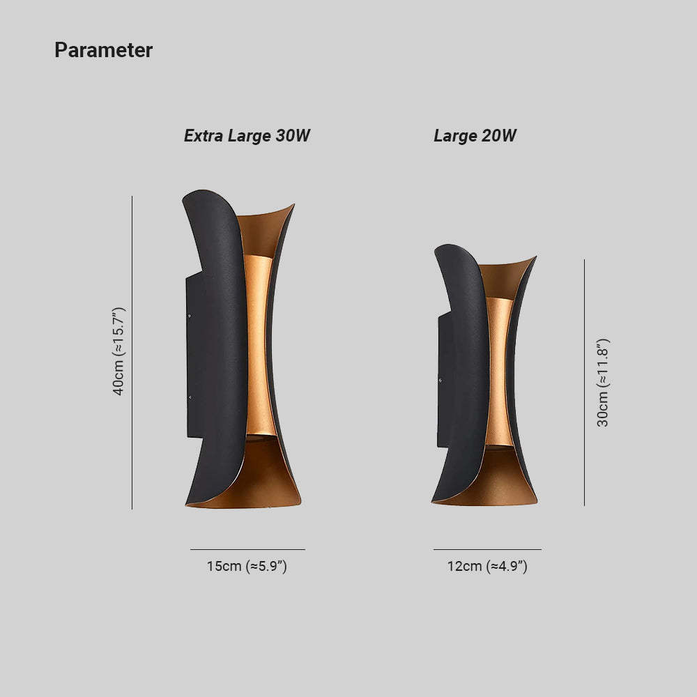 Lisslune | Durable Outdoor Waterproof LED Aluminum Wall Lamp
