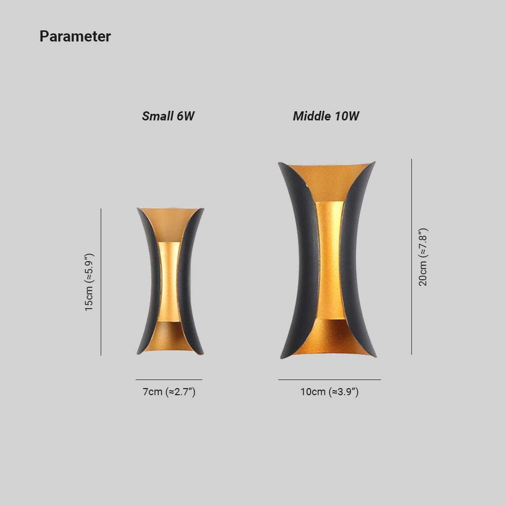 Lisslune | Durable Outdoor Waterproof LED Aluminum Wall Lamp