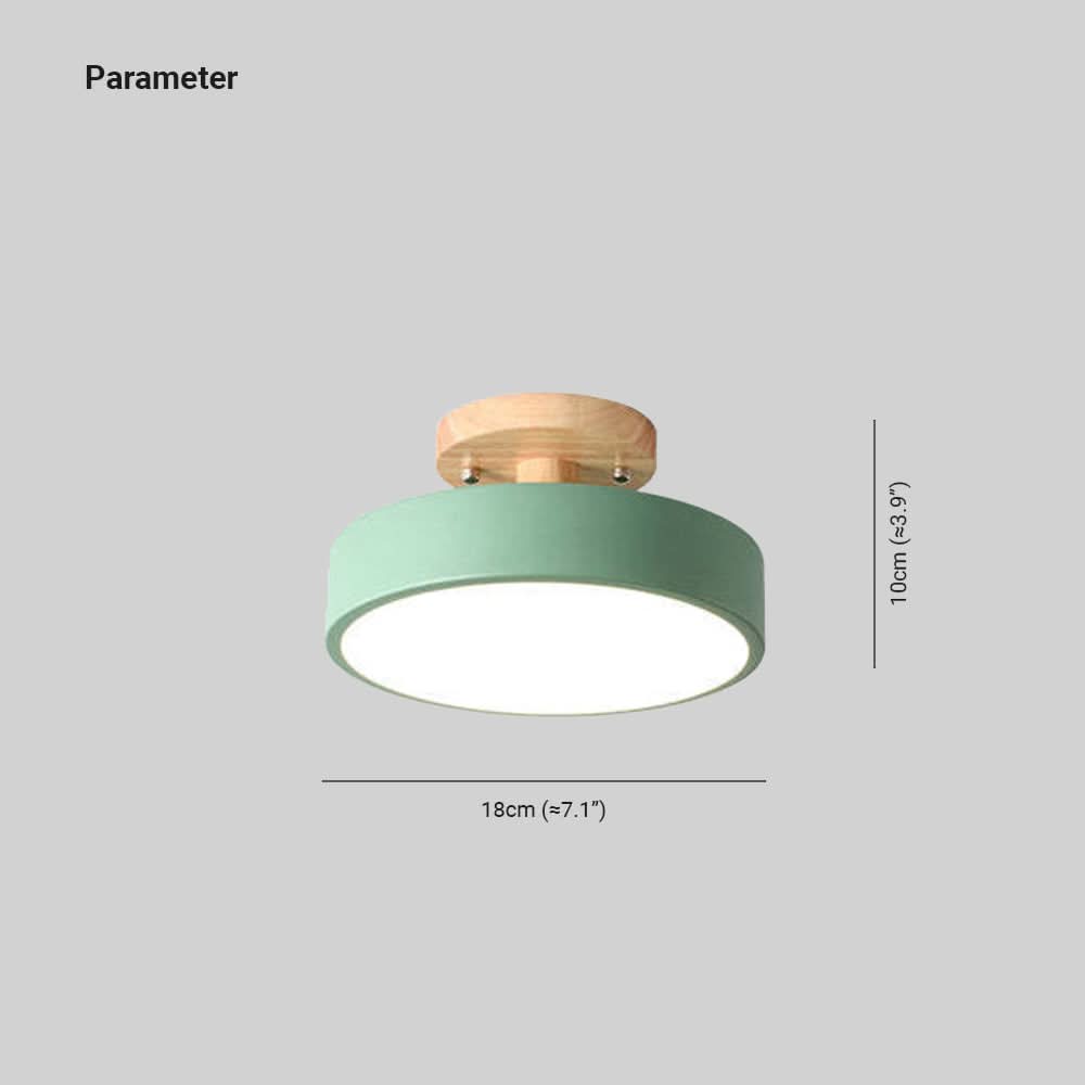 Lisslune | Modern Wood LED Ceiling Light with Dimmable Function