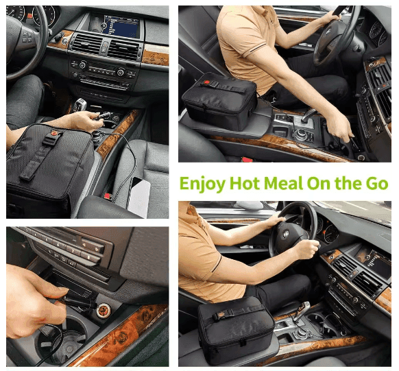 Lisslune | HeatGo Pro – Electric Portable Food Warmer Lunchbox with 3-in-1 Connection