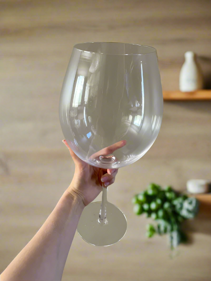 Lisslune | Huge 106 Oz Wine Glass and Beer Mug Combo - 3000ML Extra Large Crystal Glass for Parties, Weddings, and Celebrations