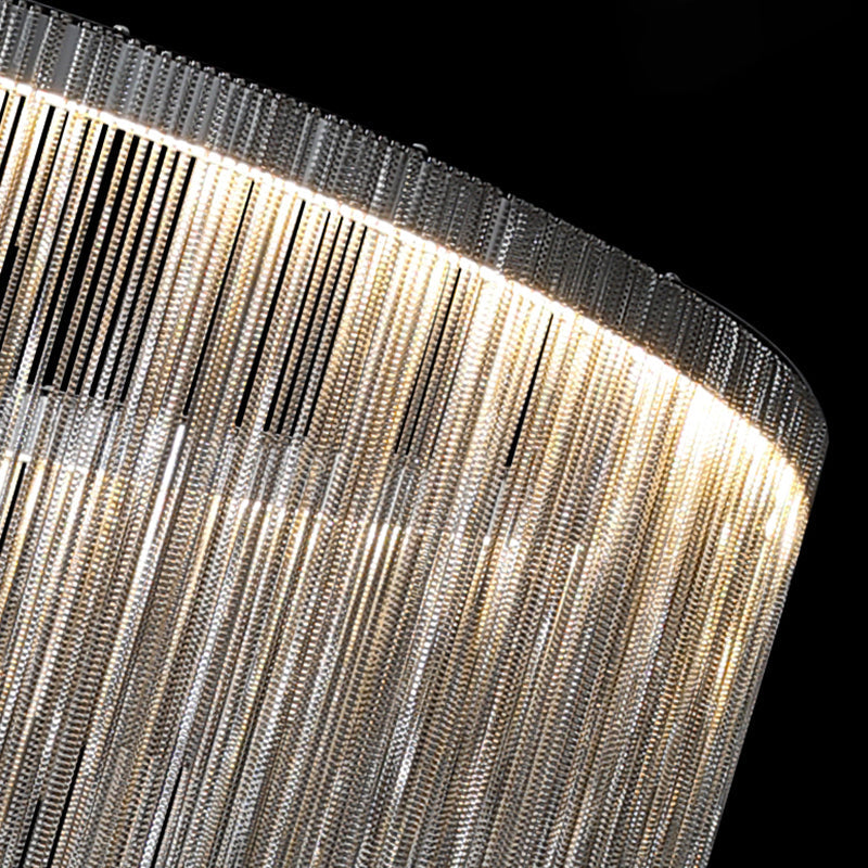 Lisslune | Silver Wall Mounted Light Fixture Simple LED Aluminum Wall Lamp for the Living Room
