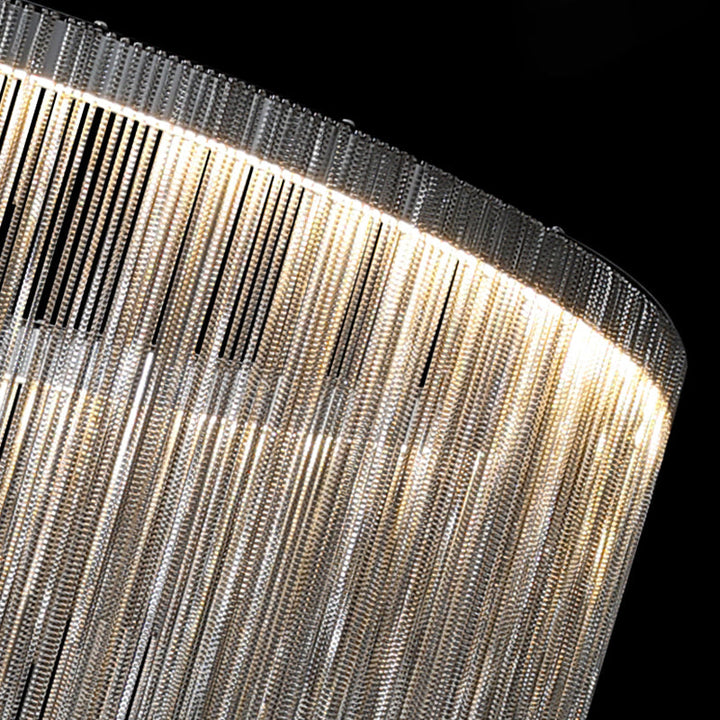 Lisslune | Silver Wall Mounted Light Fixture Simple LED Aluminum Wall Lamp for the Living Room