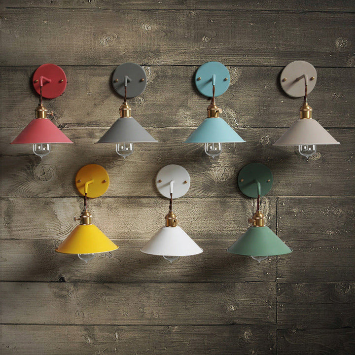 Lisslune | Pointed Wall Light Simplicity Metal 1 Light Wall Mounting Lighting for Living Room