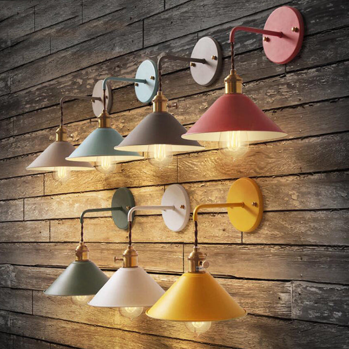 Lisslune | Pointed Wall Light Simplicity Metal 1 Light Wall Mounting Lighting for Living Room