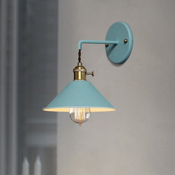 Lisslune | Pointed Wall Light Simplicity Metal 1 Light Wall Mounting Lighting for Living Room