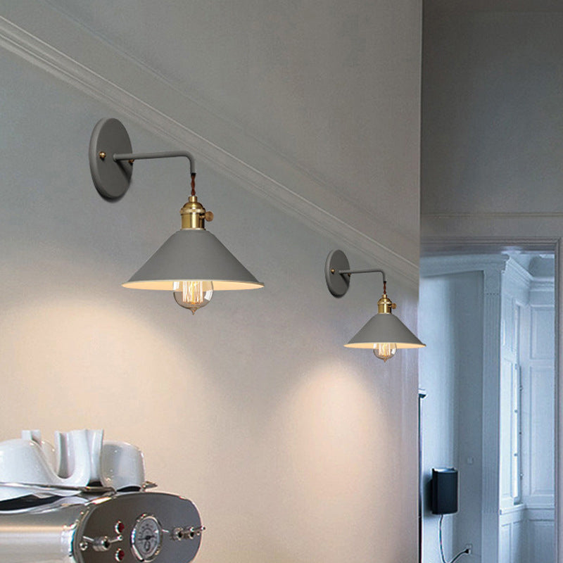 Lisslune | Pointed Wall Light Simplicity Metal 1 Light Wall Mounting Lighting for Living Room