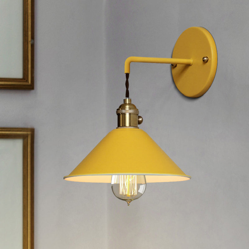 Lisslune | Pointed Wall Light Simplicity Metal 1 Light Wall Mounting Lighting for Living Room