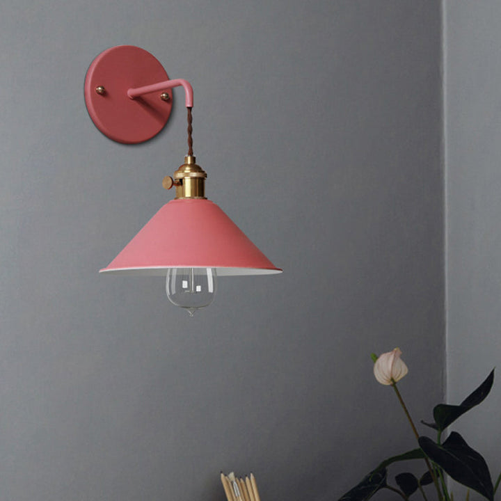 Lisslune | Pointed Wall Light Simplicity Metal 1 Light Wall Mounting Lighting for Living Room