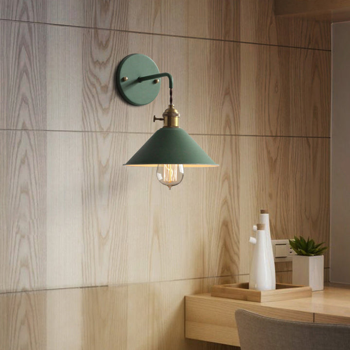 Lisslune | Pointed Wall Light Simplicity Metal 1 Light Wall Mounting Lighting for Living Room