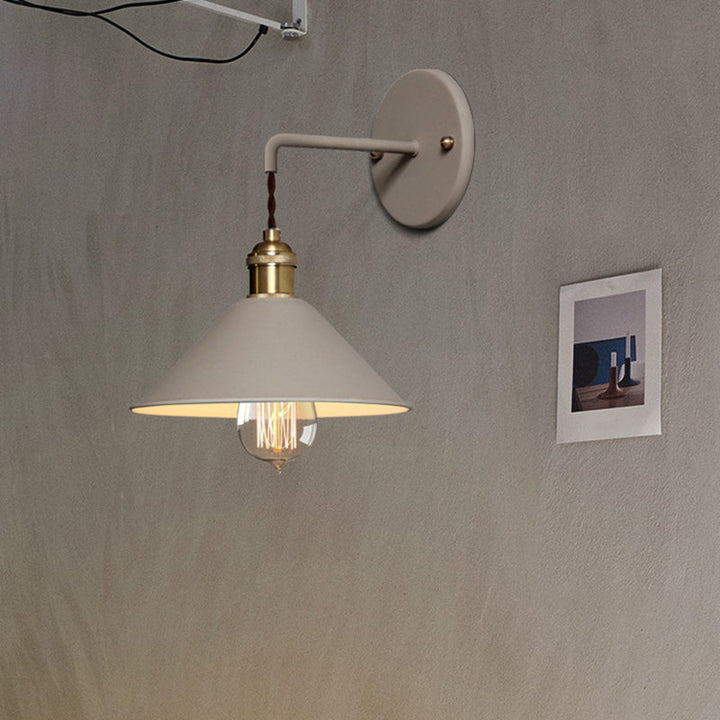 Lisslune | Pointed Wall Light Simplicity Metal 1 Light Wall Mounting Lighting for Living Room