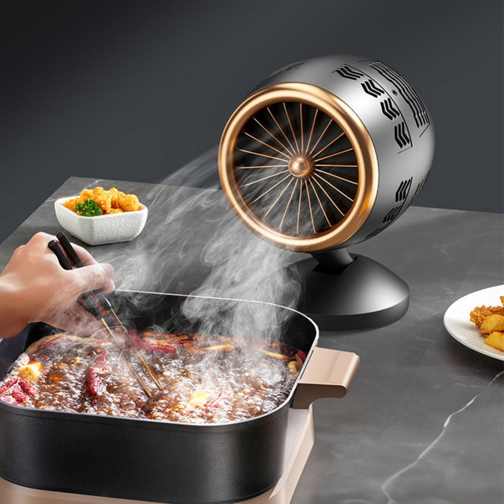 Lisslune | Portable Extractor Fan for the Kitchen – Compact and Adjustable Smoke Extractor with Silence Function