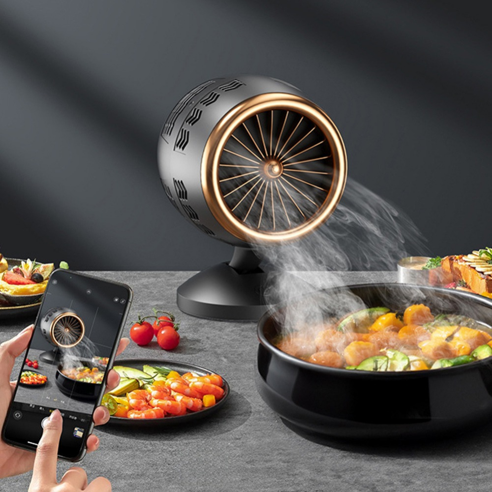 Lisslune | Portable Extractor Fan for the Kitchen – Compact and Adjustable Smoke Extractor with Silence Function
