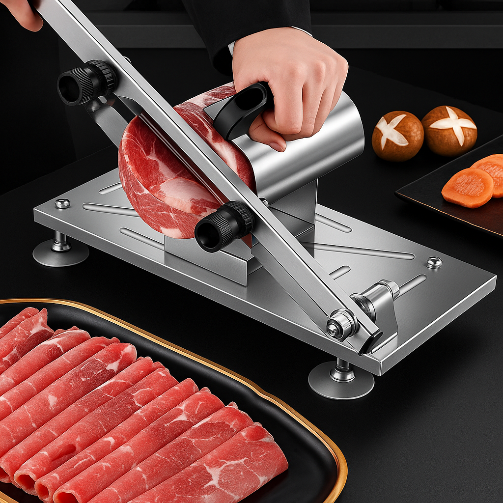 Lisslune | SlicePro – Stainless Steel Food Slicer for Home Use | Adjustable Thickness | Precision Cutting