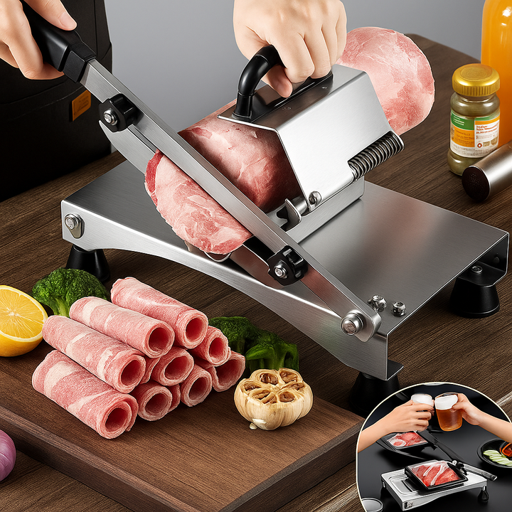 Lisslune | SlicePro – Stainless Steel Food Slicer for Home Use | Adjustable Thickness | Precision Cutting