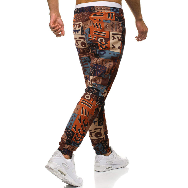 Men's Casual Jogging Pants with Graphic Pattern Lisslune