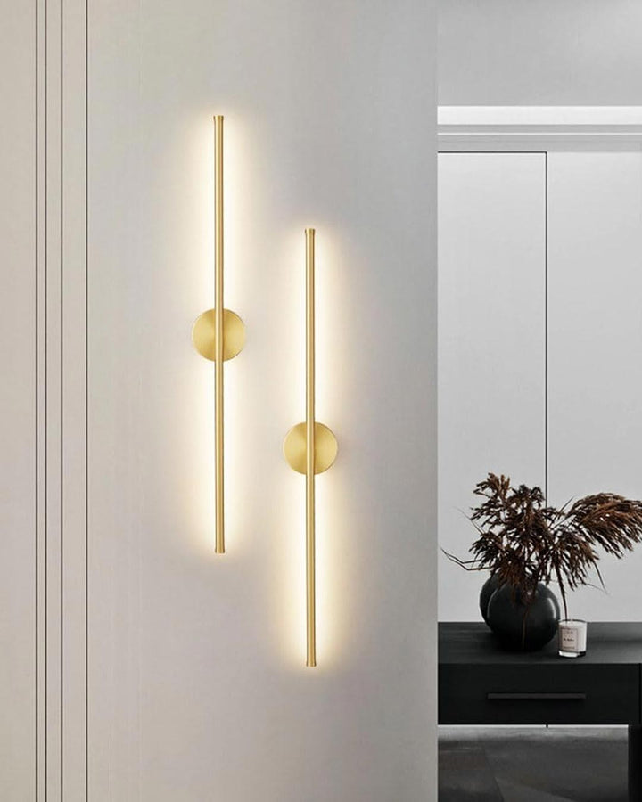 Lisslune | Modern Linear LED Wall Lamp - Gold