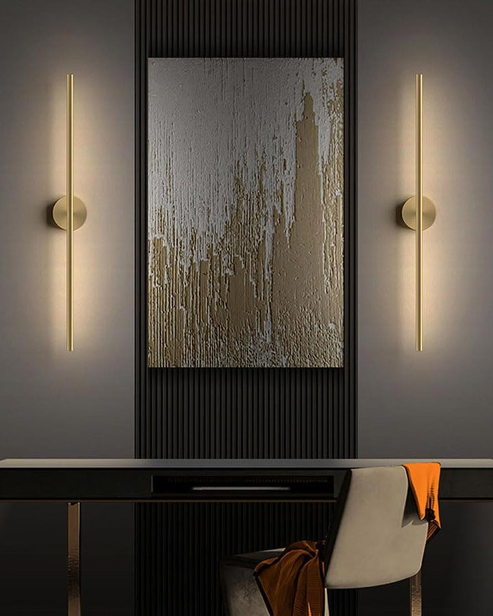 Lisslune | Modern Linear LED Wall Lamp - Gold
