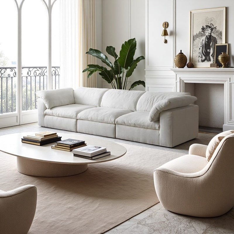Lisslune | Lazy simple straight cloud sofa
