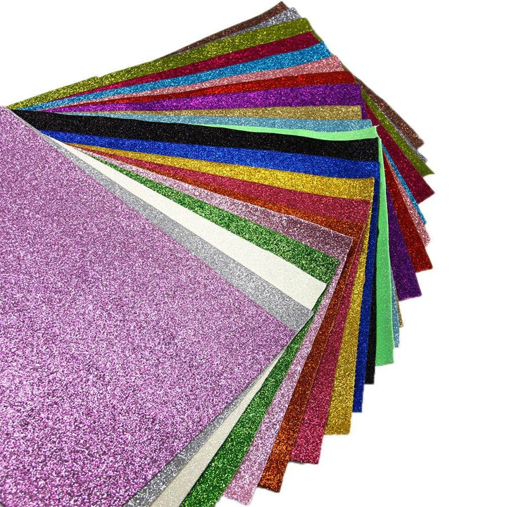 Lisslune | Sparkling Glitter Synthetic Leather Craft Sheets: The Ultimate DIY Glam Kit