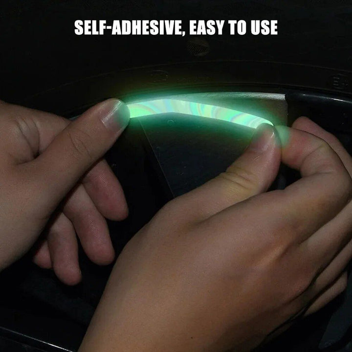 Lisslune | Reflective Wheel Rim Safety Stickers for Cars and Motorcycles