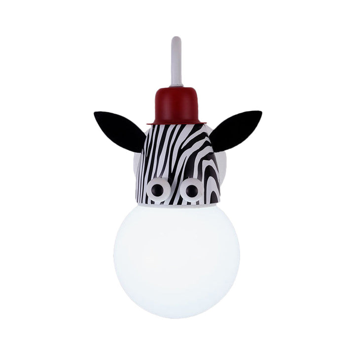 Skørter | Metal Animal Face Wall Lamp 1 Head Cartoon Wall Lamp for Children's Room Bathroom