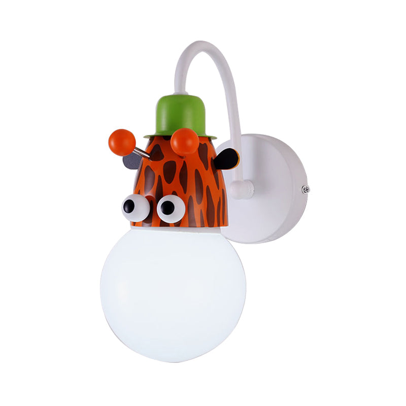 Skørter | Metal Animal Face Wall Lamp 1 Head Cartoon Wall Lamp for Children's Room Bathroom