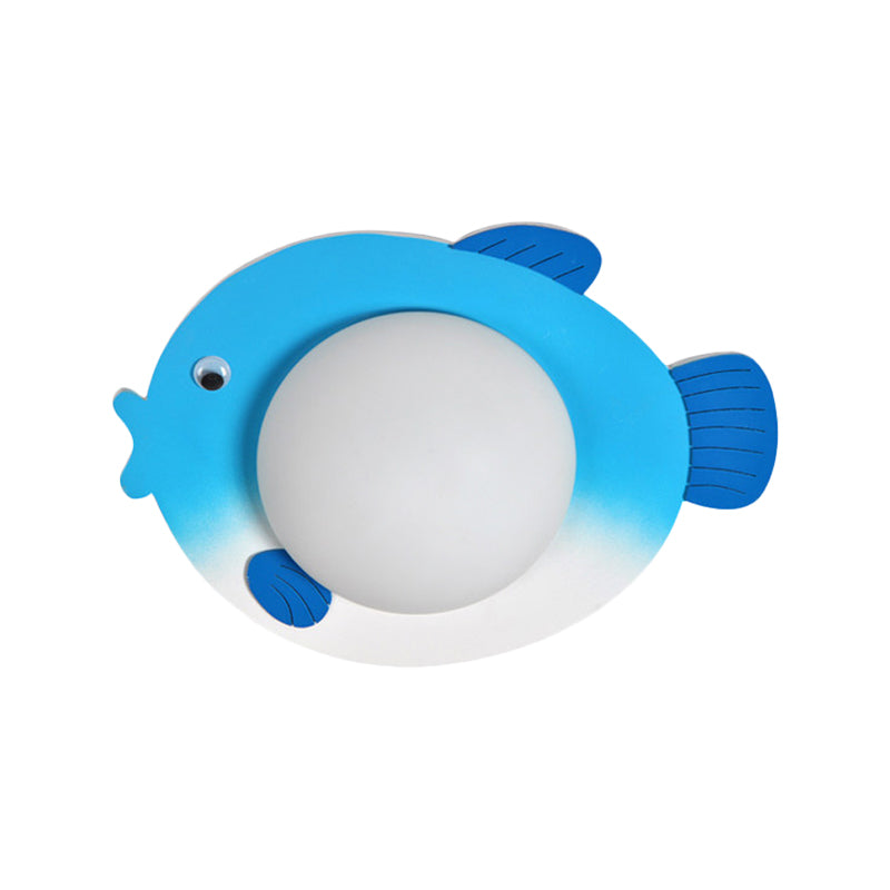Skørter | Wood Cartoon Pattern Wall Lamp Contemporary LED Wall Lamp for Nursing Room Bedroom