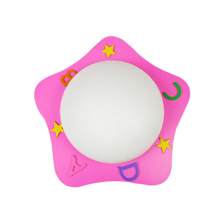 Skørter | Wood Cartoon Pattern Wall Lamp Contemporary LED Wall Lamp for Nursing Room Bedroom