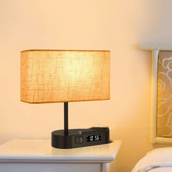 Lisslune | ARA - Alarm clock with charging connection and table lamp
