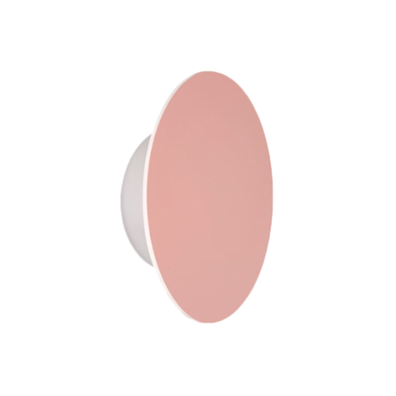 Skørter | Nordic Style Macaron Color Wall Lamp Round Metal Wall Lamp for Stair Foyer