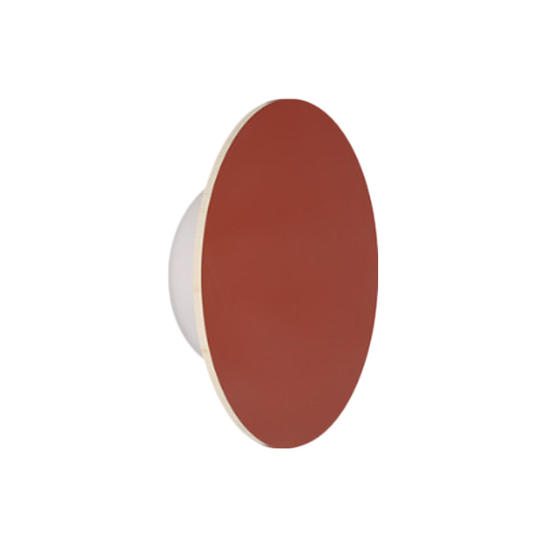 Skørter | Nordic Style Macaron Color Wall Lamp Round Metal Wall Lamp for Stair Foyer