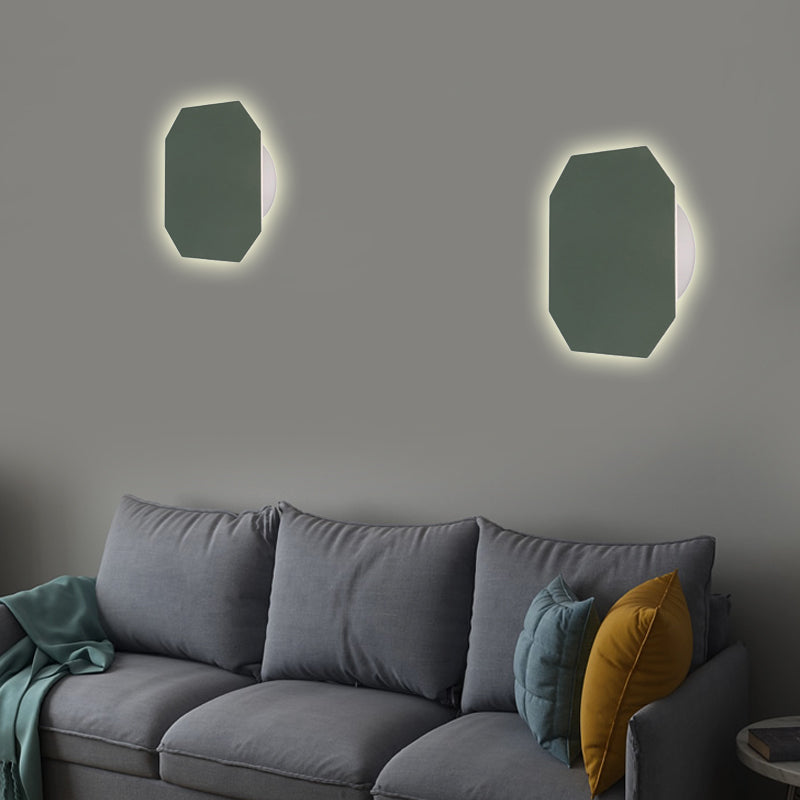 Skørter | Nordic Style Macaron Color Wall Lamp Round Metal Wall Lamp for Stair Foyer