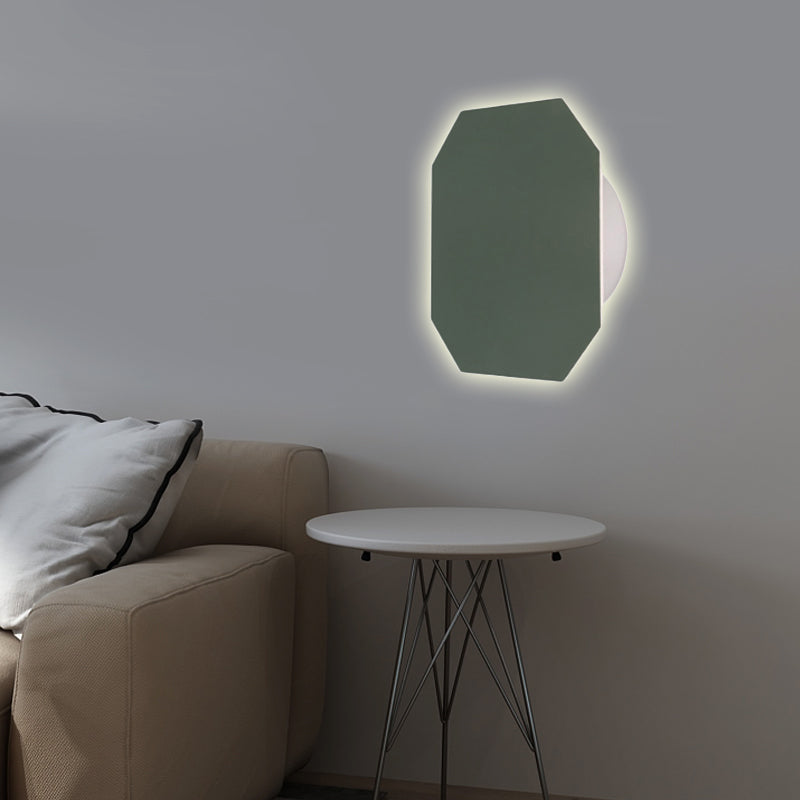 Skørter | Nordic Style Macaron Color Wall Lamp Round Metal Wall Lamp for Stair Foyer