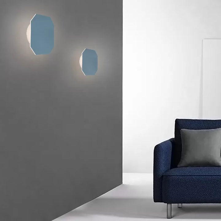Skørter | Nordic Style Macaron Color Wall Lamp Round Metal Wall Lamp for Stair Foyer