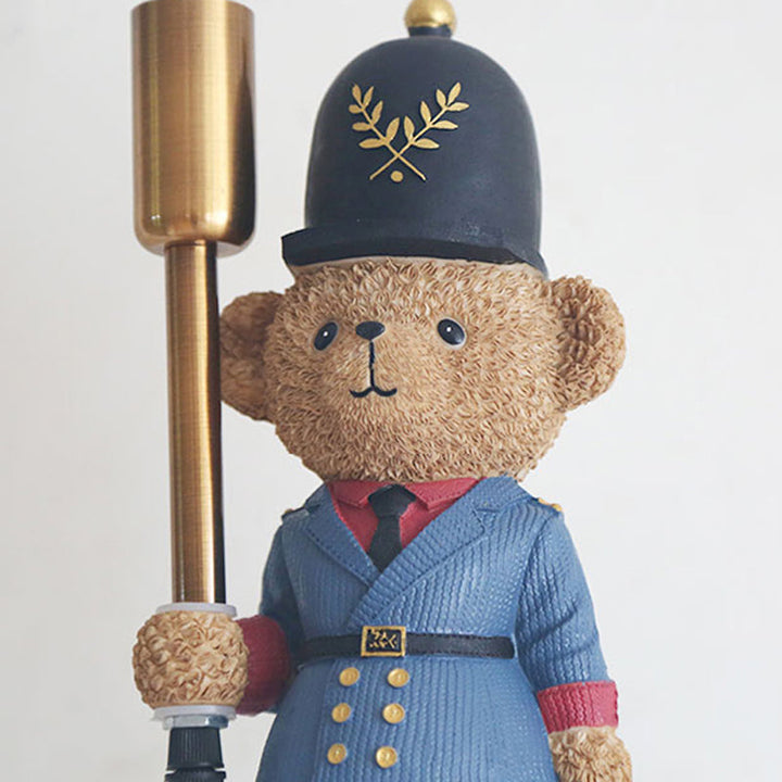 Skørter | Lovely Toy Bear Wall Lamp with Candle Resin 1 Light Blue Wall Lamp for Preschool