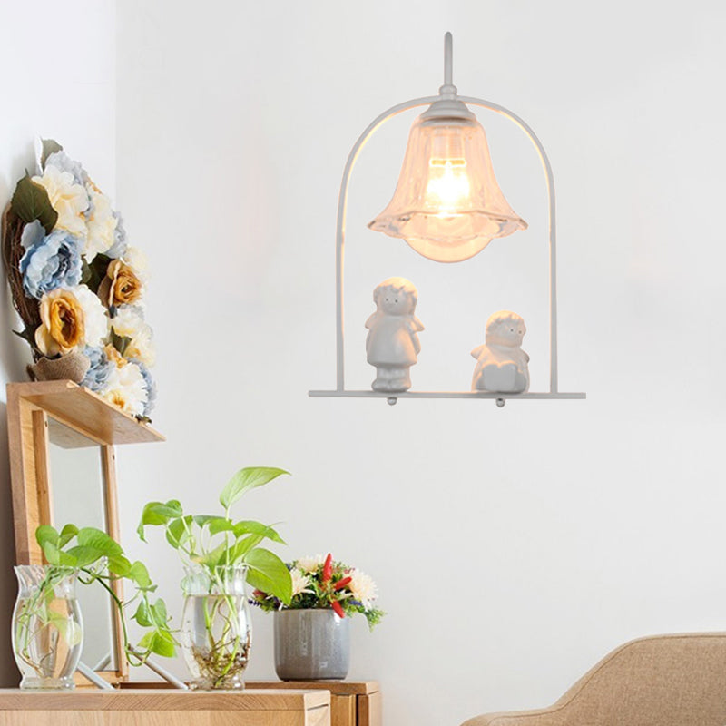 Skørter | White Small Children's Deco Wall Lamp A Light Modern Stylish Metal Wall Lamp for the Kitchen