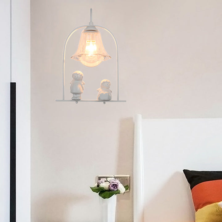 Skørter | White Small Children's Deco Wall Lamp A Light Modern Stylish Metal Wall Lamp for the Kitchen