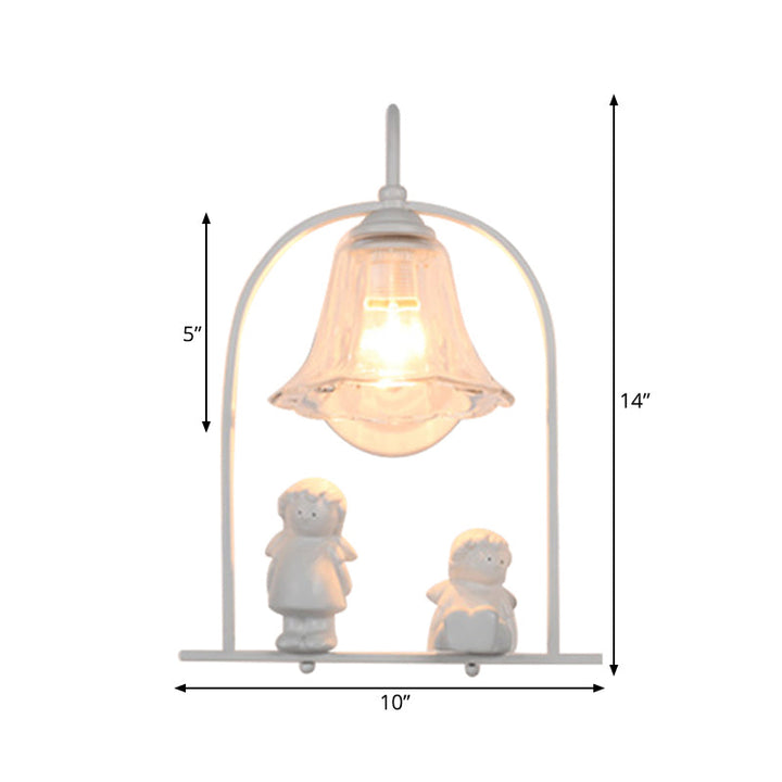 Skørter | White Small Children's Deco Wall Lamp A Light Modern Stylish Metal Wall Lamp for the Kitchen