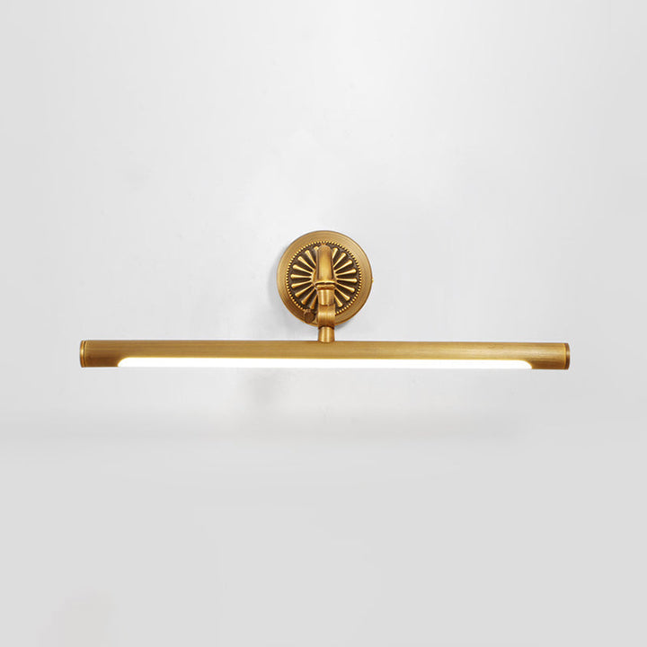 Skørter | Stab-shaped Powder Room LED Wall Lighting Ideas Simplicity Metal Gold Vanity Wall Light