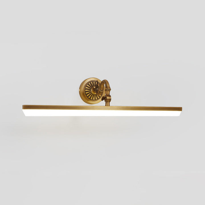 Skørter | Stab-shaped Powder Room LED Wall Lighting Ideas Simplicity Metal Gold Vanity Wall Light