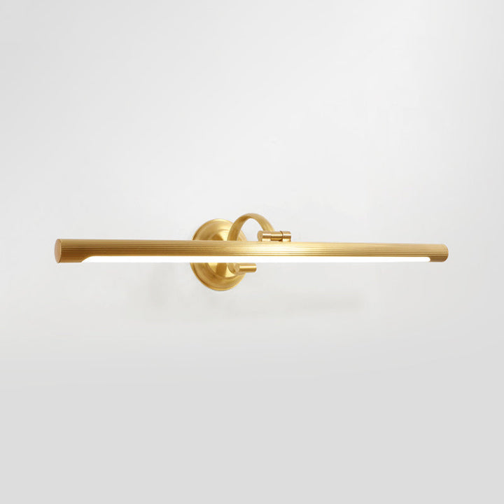 Skørter | Stab-shaped Powder Room LED Wall Lighting Ideas Simplicity Metal Gold Vanity Wall Light