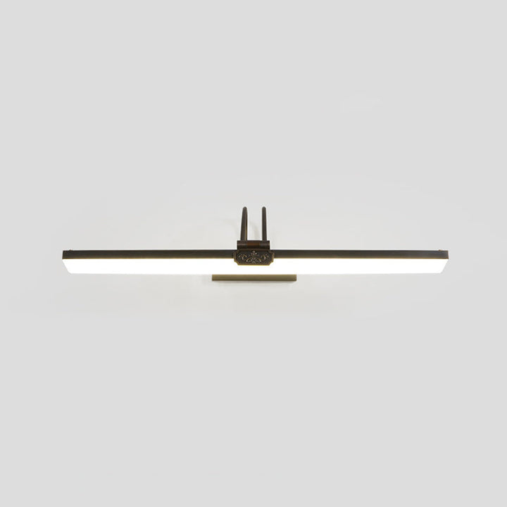 Skørter | Stab-shaped Powder Room LED Wall Lighting Ideas Simplicity Metal Gold Vanity Wall Light