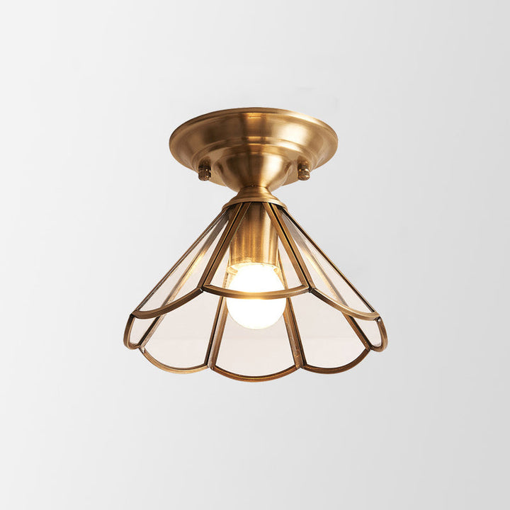 Lisslune | GoldenAura - Colonial Semi Flush Mount Lighting