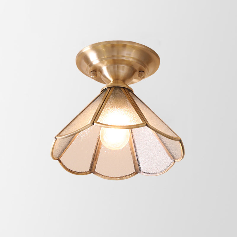 Lisslune | GoldenAura - Colonial Semi Flush Mount Lighting