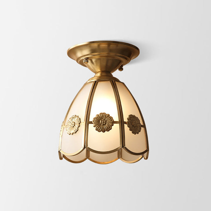 Lisslune | GoldenAura - Colonial Semi Flush Mount Lighting