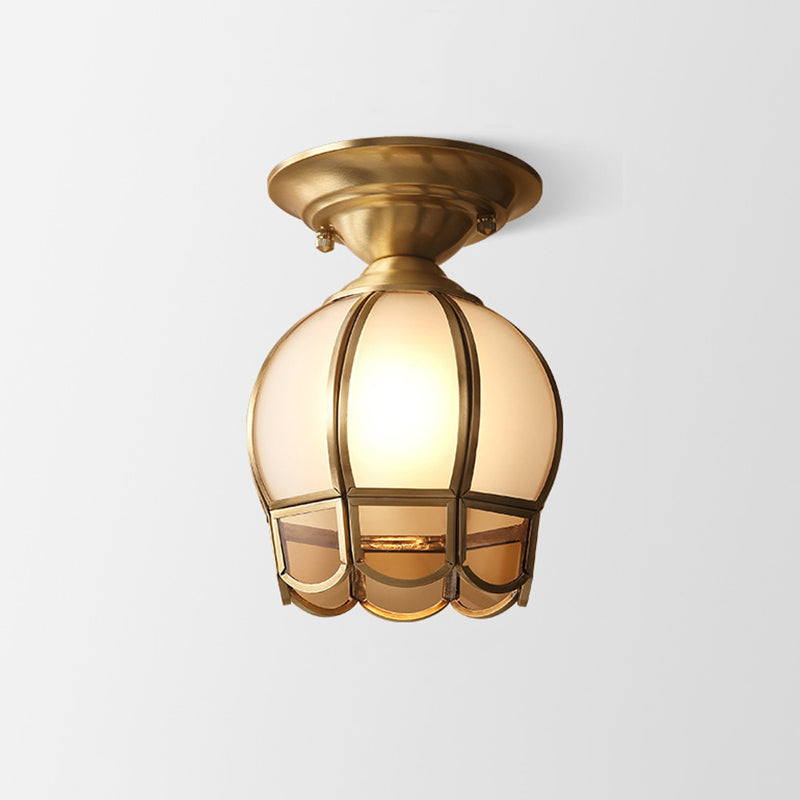 Lisslune | GoldenAura - Colonial Semi Flush Mount Lighting